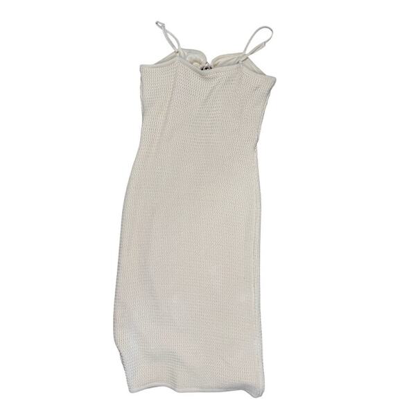 NEW House of Harlow 1960 Cream Crochet Dress Size Large - Picture 7 of 14